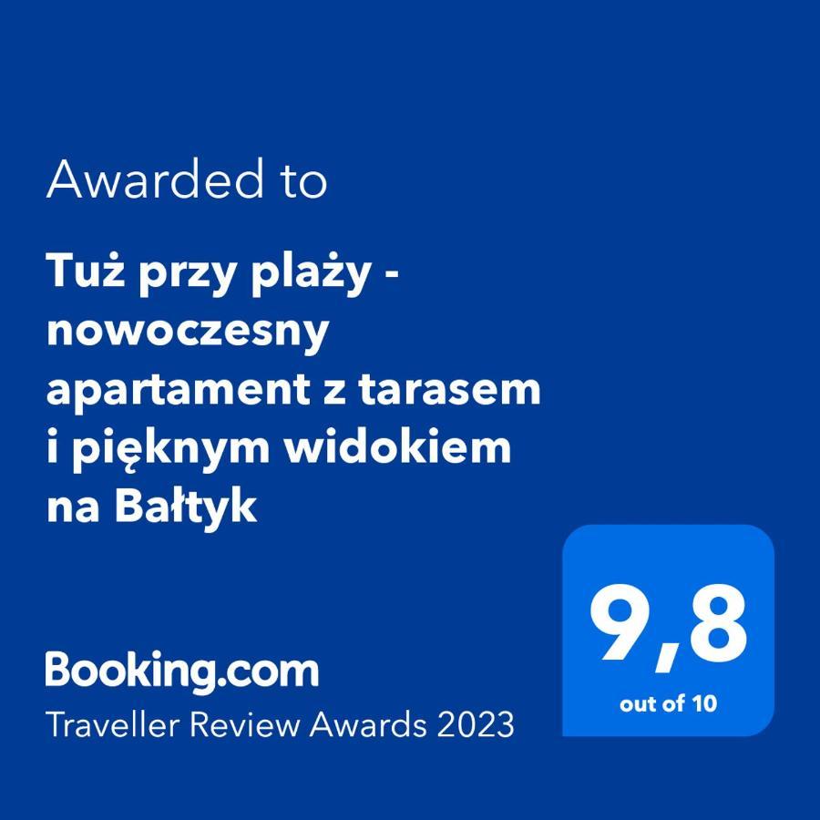 Tuz Przy Plazy - Nowoczesny Apartament Z Tarasem I Pieknym Widokiem Na Baltyk Mielno  Esterno foto
